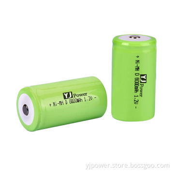 1.2V D NiMH Batteries with 8,000mAh Capacity for Power Tools